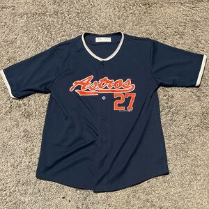 Astros altuve Navy Blue Baseball Jersey